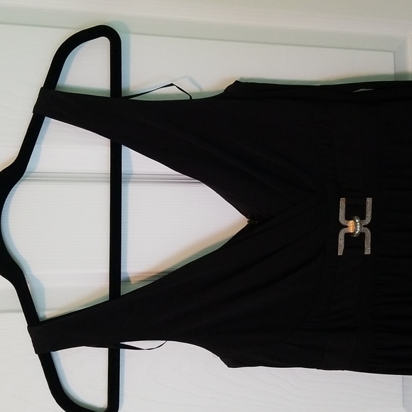 Black strapped dress by Connected Apparel size 12 - Picture 2 of 4